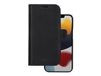 Pouzdro s klopou pro mobilní telefon - kůže full-grain - černá - pro Apple iPhone 13 Pro Max