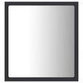 vidaXL Kúpeľňové zrkadlo s LED, sivé 40x8,5x37 cm, akryl