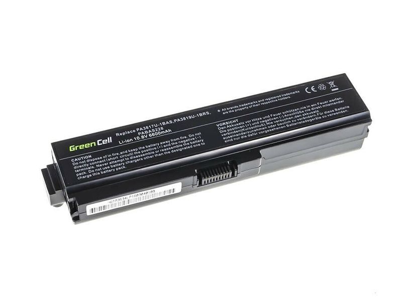 TS21 Green Cell Battery for Toshiba Satellite C650 C650D C660 C660D L650D L655 L750 PA3817U-1BRS / 1