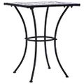 vidaXL Mozaikový bistro stolík, modro biely 60 cm, keramika