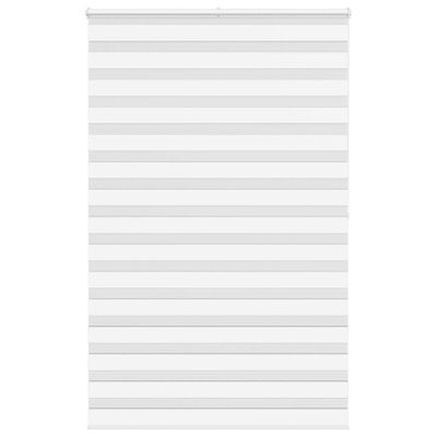 vidaXL Zebra roleta biela 140x200 cm šírka látky 135,9cm polyester