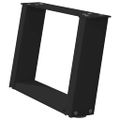 vidaXL Nohy konferenčného stolíka v tvare U, 2 ks, čierne, 40 x (30-31) cm, oceľové