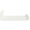 vidaXL Závesná polica 2 ks Biely 30 x 9 x 2,5 cm Oceľ