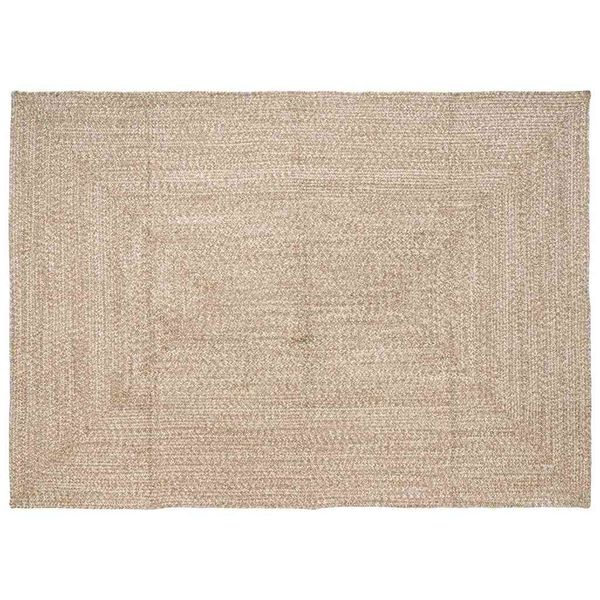 vidaXL Kusové koberce Prírodná a biela 160 x 230 cm Juta