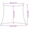 vidaXL Tieniaca plachta 160 g/m² antracitová 4/5x4 m HDPE