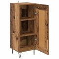 vidaXL Servírovacia skriňa Staré drevo 34,5 x 34 x 90 cm