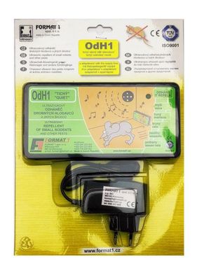 Odpudzovač myší a kún FORMAT OdH1 tichý, sada plašič + adaptér Odpudzovač myší a kun FORMAT OdH1 tichý, sada plašič + adaptér