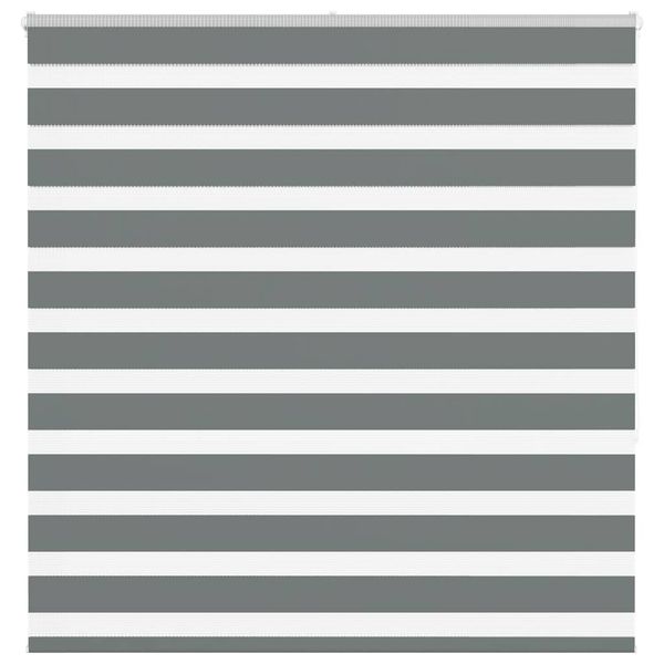 vidaXL Zebra roleta tmavošedá 150x150 cm šírka látky 145,9cm polyester