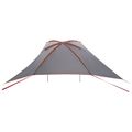 vidaXL Auto Stan 308 x 215 x 220 cm Šedá a oranžová Polyester a oceľ