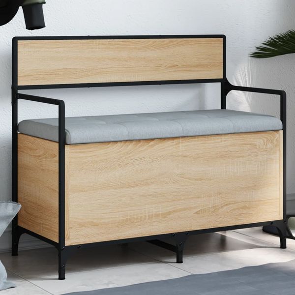 vidaXL Úložná lavička dub sonoma 85,5x42x73,5 cm kompozitné drevo