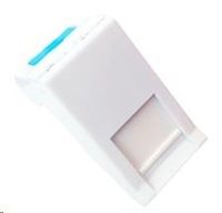 Solarix - modul French style 22,5 x 45 mm pre 1 keystone úhlový biely