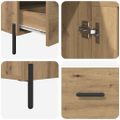 vidaXL Highboard CORONA Remeselný dub 69,5 x 31 x 115 cm