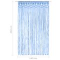 vidaXL Záclona macrame modrá 140x240 cm bavlna