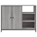 vidaXL Komoda sivá sonoma 100x33x75 cm kompozitné drevo