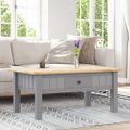 vidaXL Konferenčný stolík, sivý 100x60x43,5 cm, borovica Panama Range