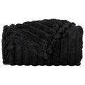 vidaXL Prikrývky na hodenie 6 ks Čierna 150 x 130 cm 2.85 kg Flís