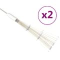vidaXL Vonkajšie vianočné prskavky 2 ks, modré 20 cm, 280 LED