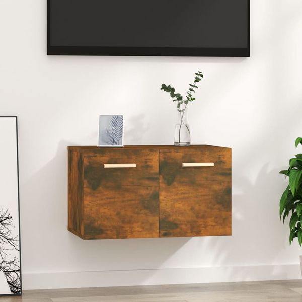 vidaXL Nástenná skrinka, tmavý dub 60x36,5x35 cm, kompozitné drevo