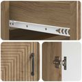 vidaXL Servírovacia skriňa Dub artisan 66 x 34,5 x 89,5 cm
