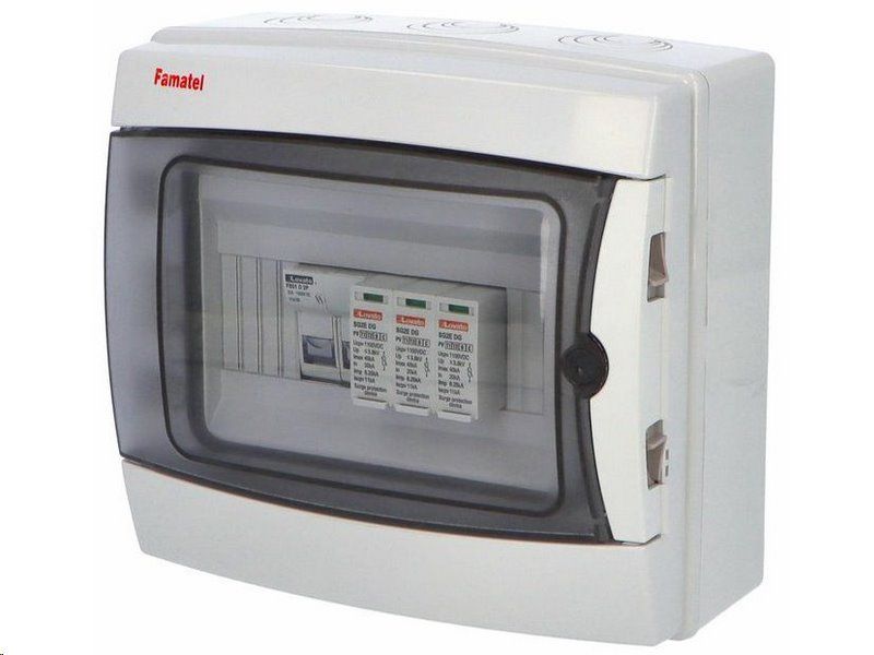 Rozvaděč SolarBOX FAMATEL fr003L T1+T2 (1000V DC) pro 1 string IP65 certifikovaný