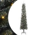 vidaXL Umelý vianočný stromček Zelená 240 cm PVC, plast a oceľ