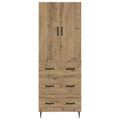 vidaXL Sada skríň 2 ks 66 x 34,5 x 90 cm Kompozitné drevo Dub artisan