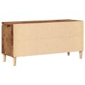 vidaXL TV skrinka lesklá staré drevo 102x35x50 cm spracované drevo