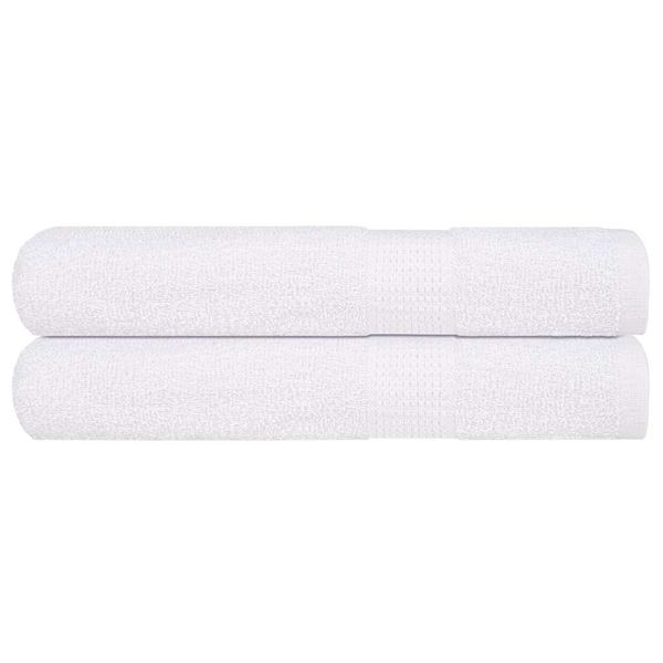vidaXL Saunové osušky FROGN 2 ks biele 80x200 cm 360 g/m²