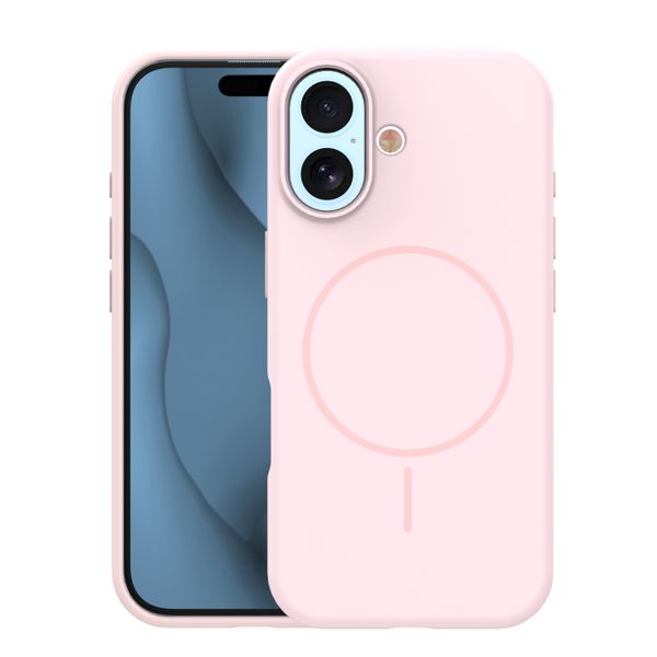 Silikónové Thin Mag puzdro pre iPhone 17 6,3" / 18 6,3" svetloružová