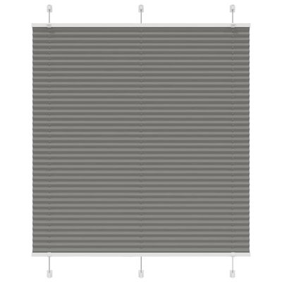 vidaXL plisovaná roleta antracitová 115x150 cm Šírka látky 114,4 cm