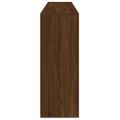 vidaXL Komoda s LED svetlami hnedý dub 181,5x37x100 cm