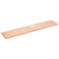 vidaXL Stolová doska svetlohnedá 180x40x(2-4)cm ošetrený masív hrany