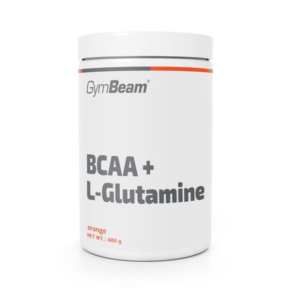 BCAA + L-glutamín – GymBeam, pomaranč