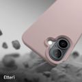 Puzdro Etteri Silicone pre iPhone 16 Plus 6,7" svetloružové