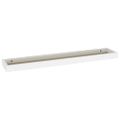 vidaXL Terasové nástenné police 4 ks dub a biele 80x15x4 cm MDF