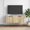 vidaXL Nástenná TV skrinka Nástenný Dub sonoma 78,5 x 31 x 30 cm