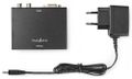 NEDIS převodník VGA na HDMI/ 2x RCA/ černý Adaptér, VGA (F) na HDMI (F), vcetne zvuku, 2x RCA, cerný