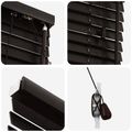 vidaXL Žalúzia Tmavohnedá 125 x 160 cm 35 mm Masívne Paulownia drevo