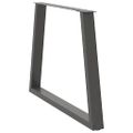 vidaXL Nohy k jedálenskému stolu v tvare V, 2 ks, antracitové, 90 x (72-73,3) cm, oceľ
