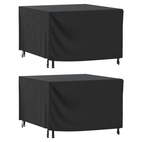 vidaXL Poťah na záhradný nábytok čierny 113x113x73 cm vodotesný 420D