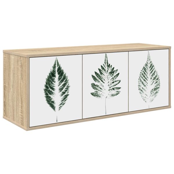 vidaXL Nástenný TV kabinet HANAU 102 x 33 x 40 cm Dub sonoma