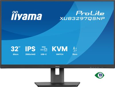 iiyama ProLite/XUB3297QSNP-B1/32''/IPS/QHD/100Hz/1ms/Čierna/5R