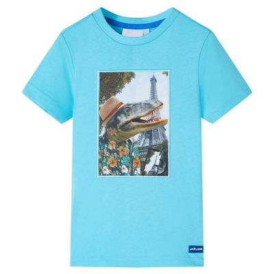 Detské tričko aqua 128