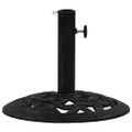 vidaXL Stojan na slnečník, čierny 40x40x32 cm, liatina