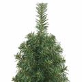 vidaXL Úzky umelý vianočný stromček so stojanom, zelený 120 cm, PVC