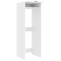 vidaXL Kabinet na práčku Biela 67,5 x 68 x 200 cm Kompozitné drevo