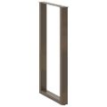 vidaXL Nohy barového stola v tvare U, 2 ks, prírodná oceľ, 60 x (110-111) cm, oceľ