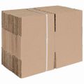vidaXL Skladací box s úložiskom 50 ks Prírodná 15 x 15 x 8 cm Kartón