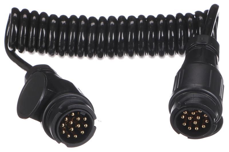 Propojovací spirálový kabel zástrčky tažného zariadenia TRAILER CABLE 4, 13-13pin, 3 m SIXTOL