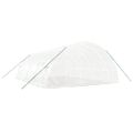 vidaXL Fóliovník s oceľovým rámom biely 48 m² 8x6x2,85 m